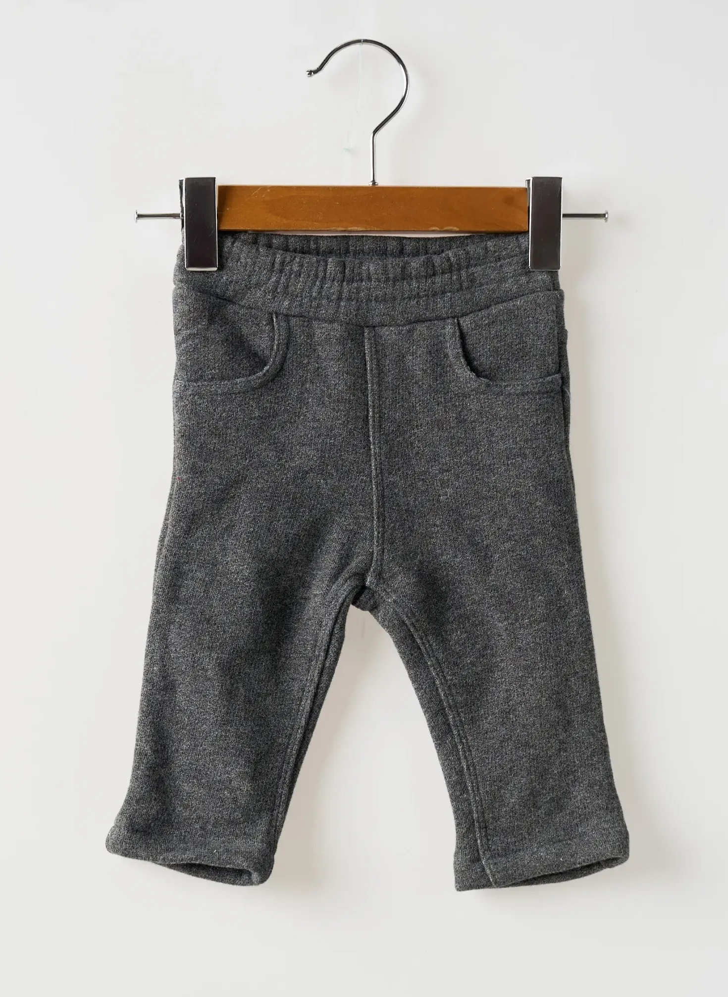 Pantalon Slim Petit Bateau Gris Taille Élastique