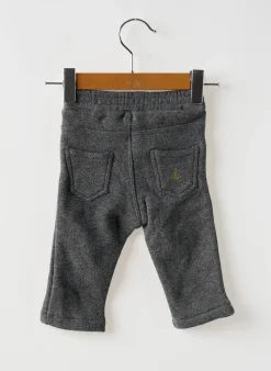 Pantalon Slim Petit Bateau Gris Taille Élastique
