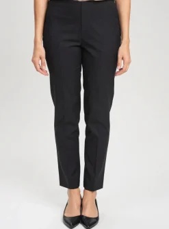 Pantalon Slim Pier Antonio Gaspari Noir Taille Haute