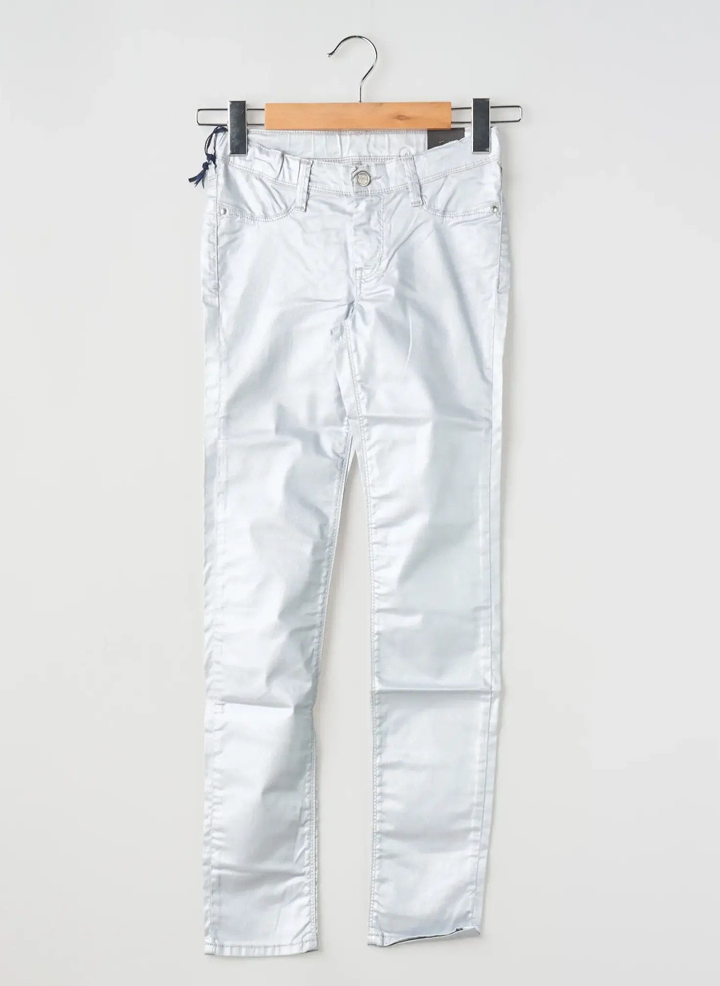 Pantalon Slim Teddy Smith Argent Taille Ajustable