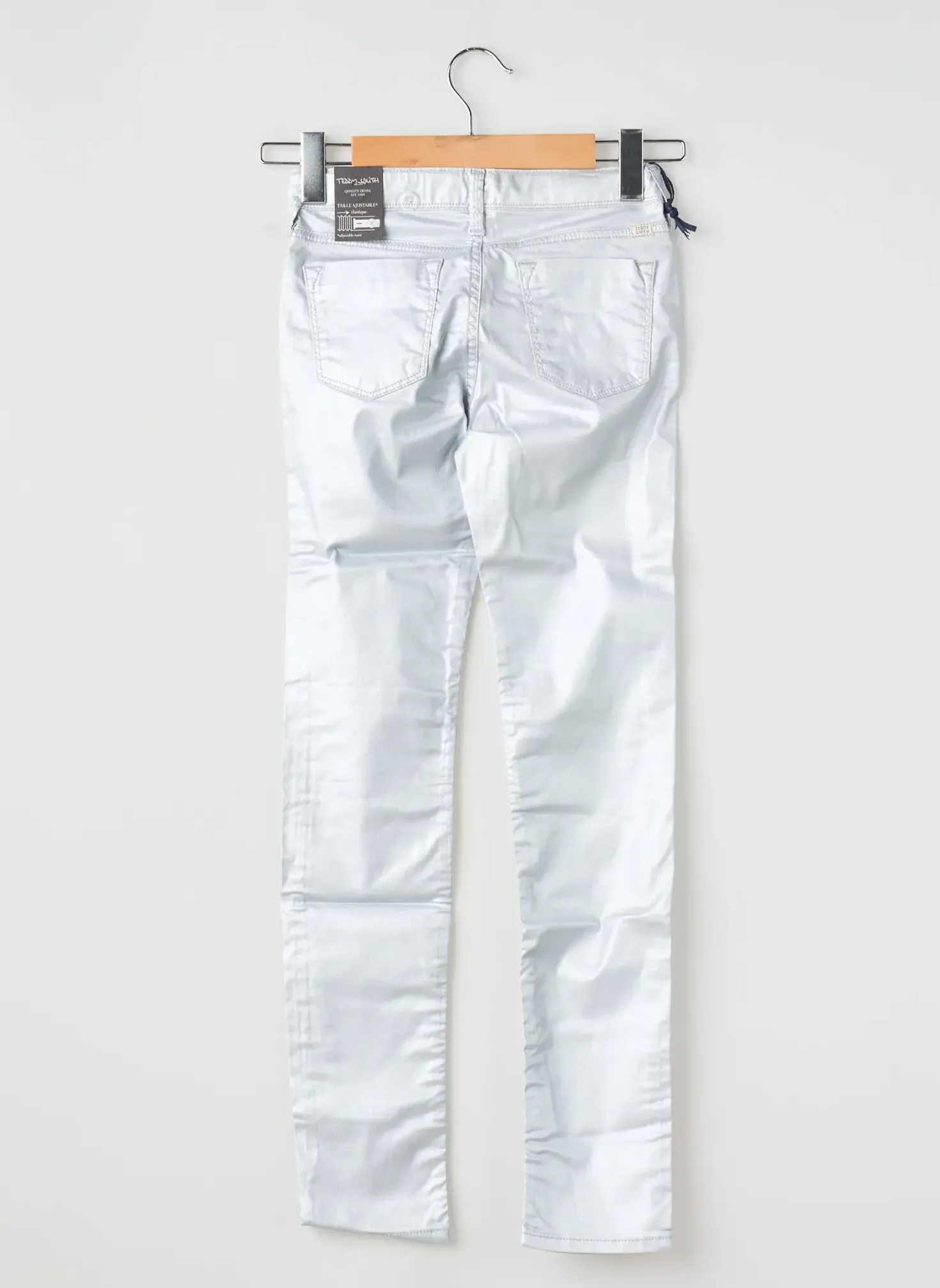Pantalon Slim Teddy Smith Argent Taille Ajustable