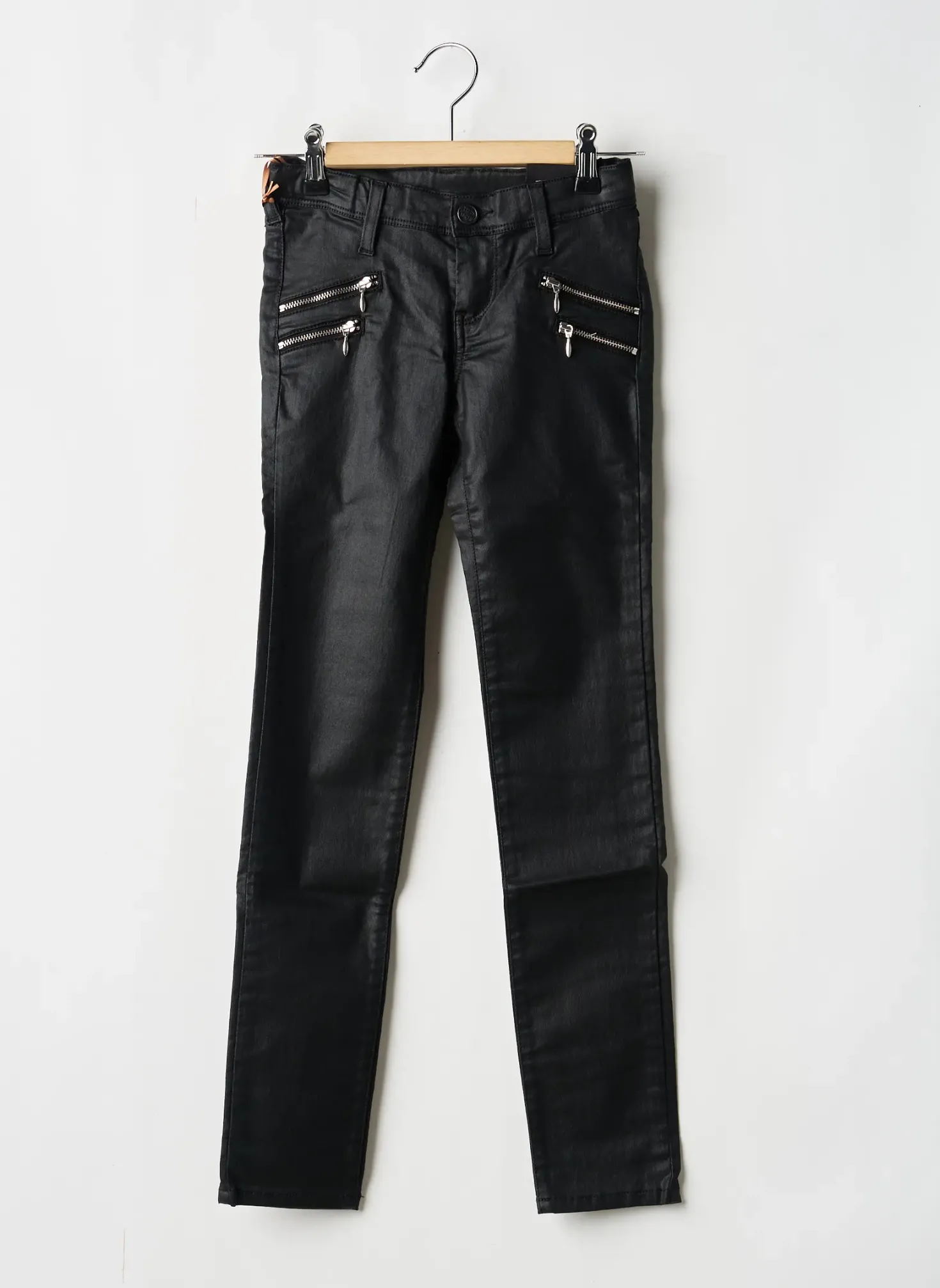 Pantalon Slim Teddy Smith Noir Taille Ajustable