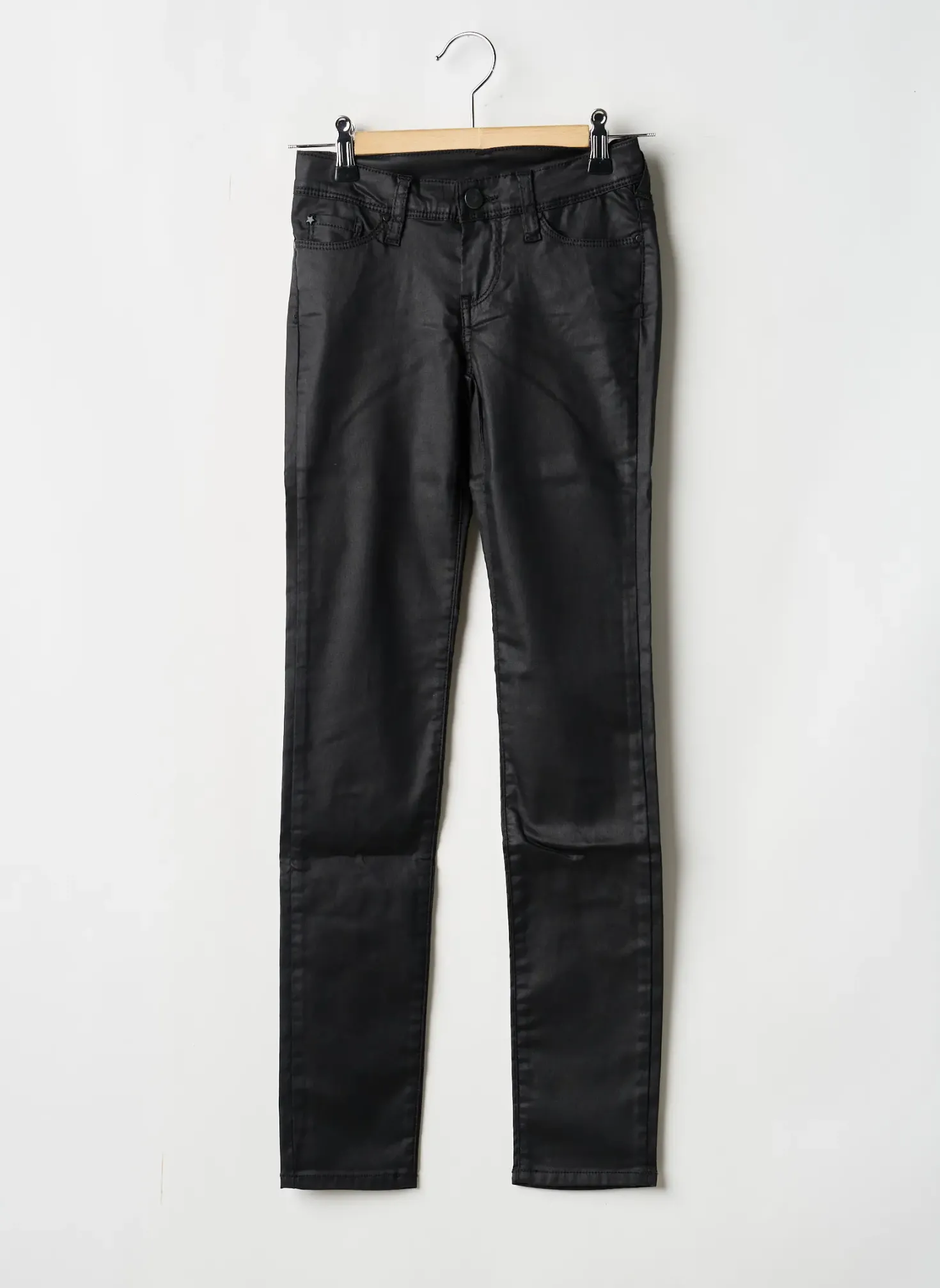 Pantalon Slim Teddy Smith Noir Taille Ajustable