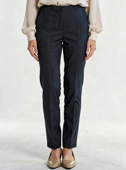 Pantalon Slim Toni Bleu Taille Normale