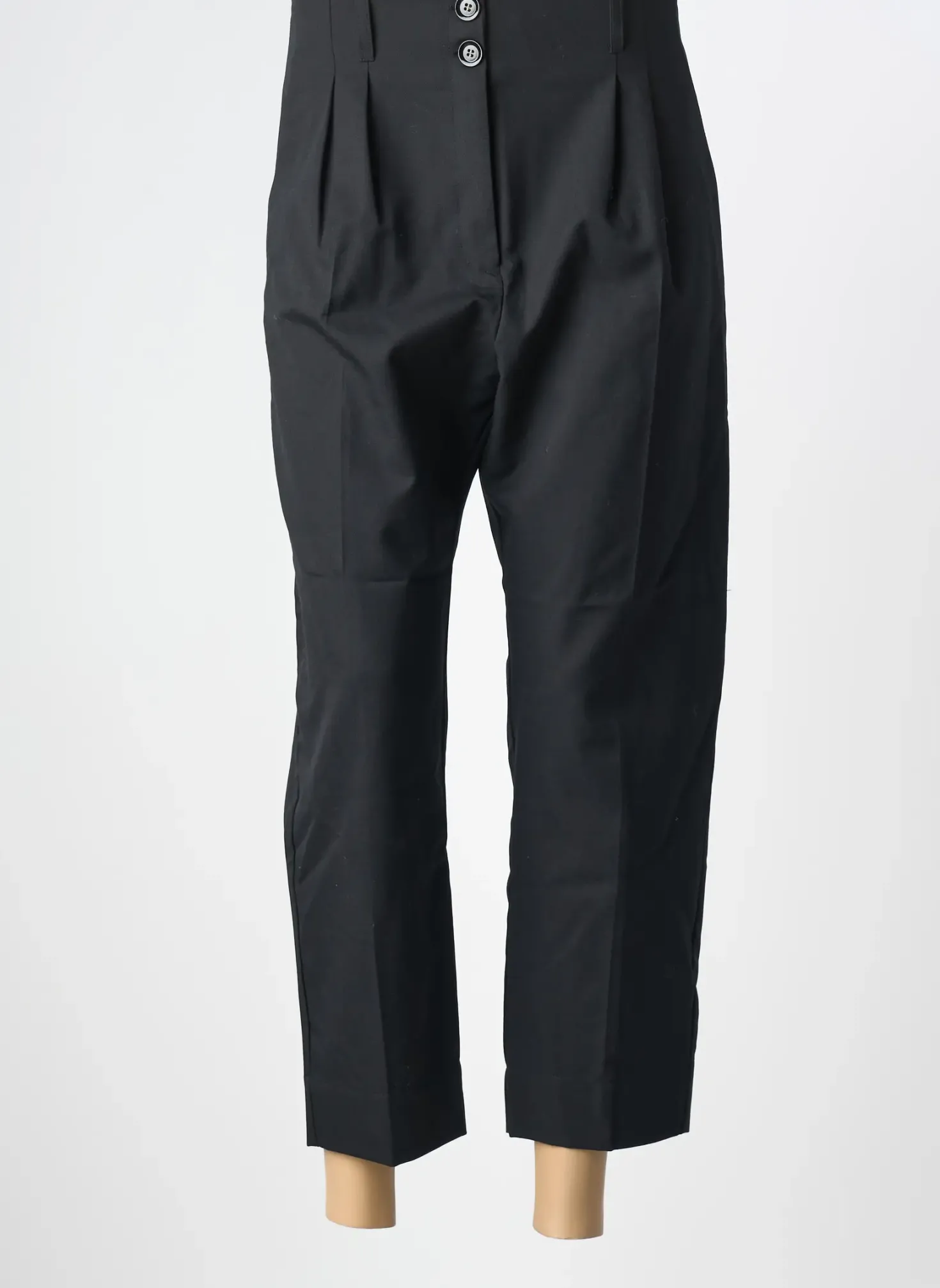 Pantalon 7/8 Tinsels Noir Taille Haute