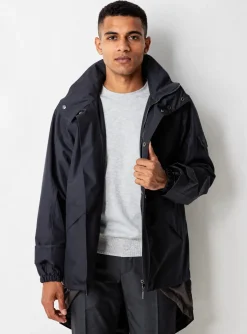 Parka Guy Cotten Bleu A Capuche