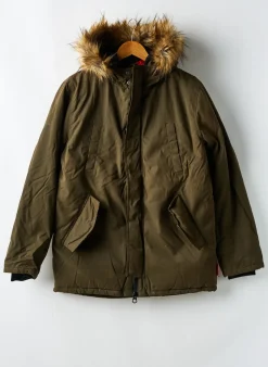 Parka Le Temps Des Cerises Vert A Capuche