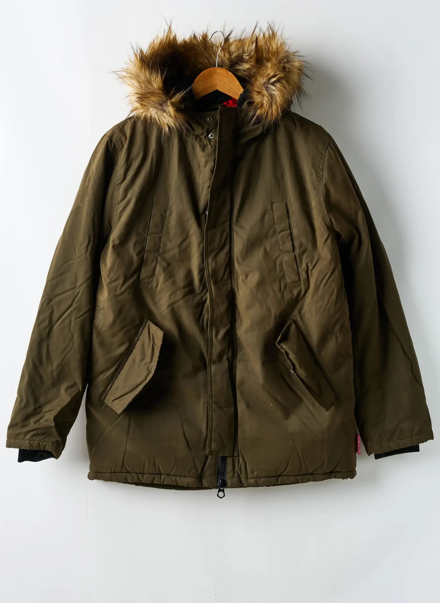 Parka Le Temps Des Cerises Vert A Capuche