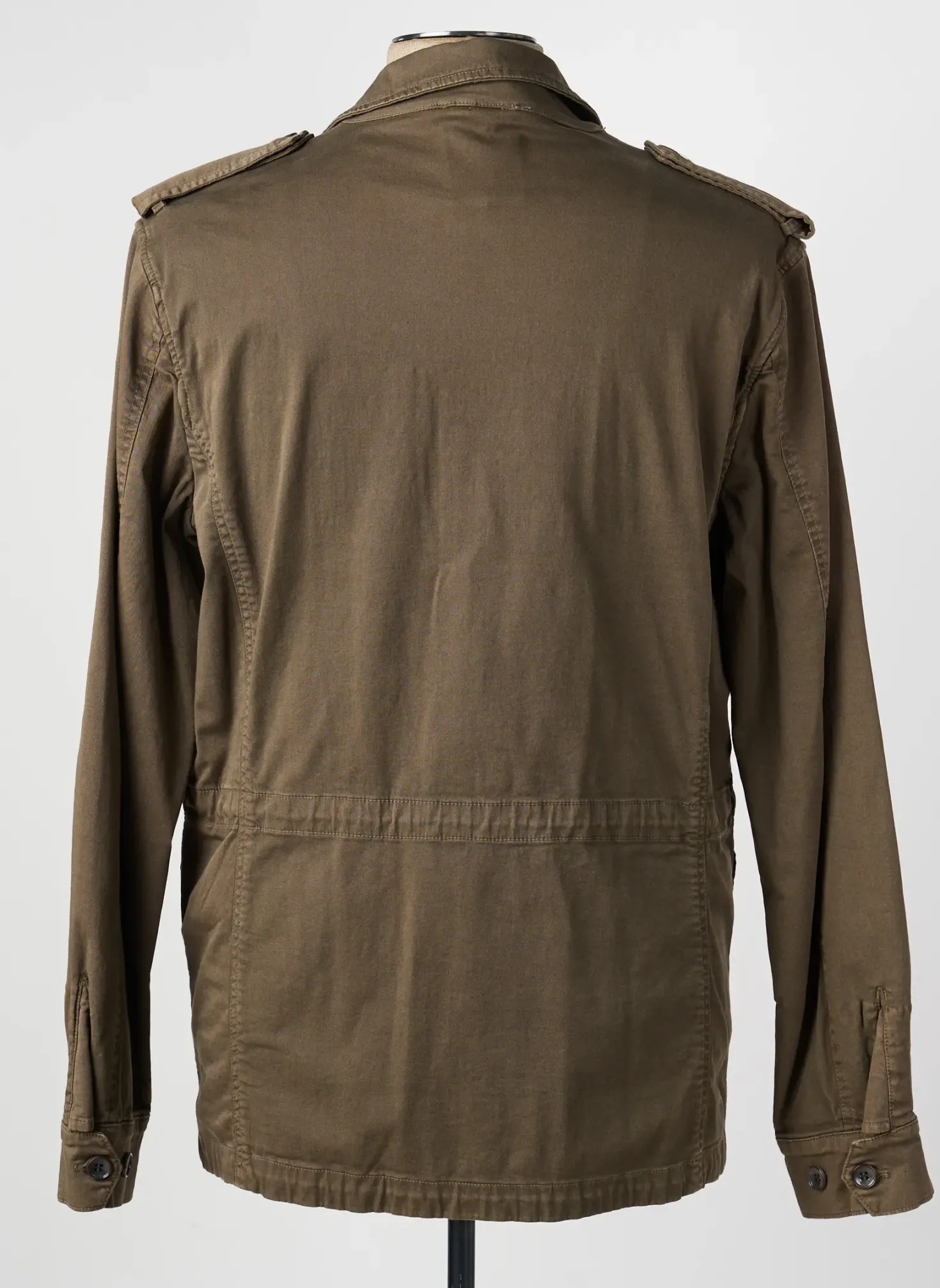 Parka Maison Woolies Vert Sans Capuche