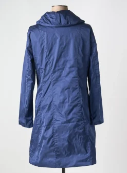 Parka Marble Bleu Sans Capuche
