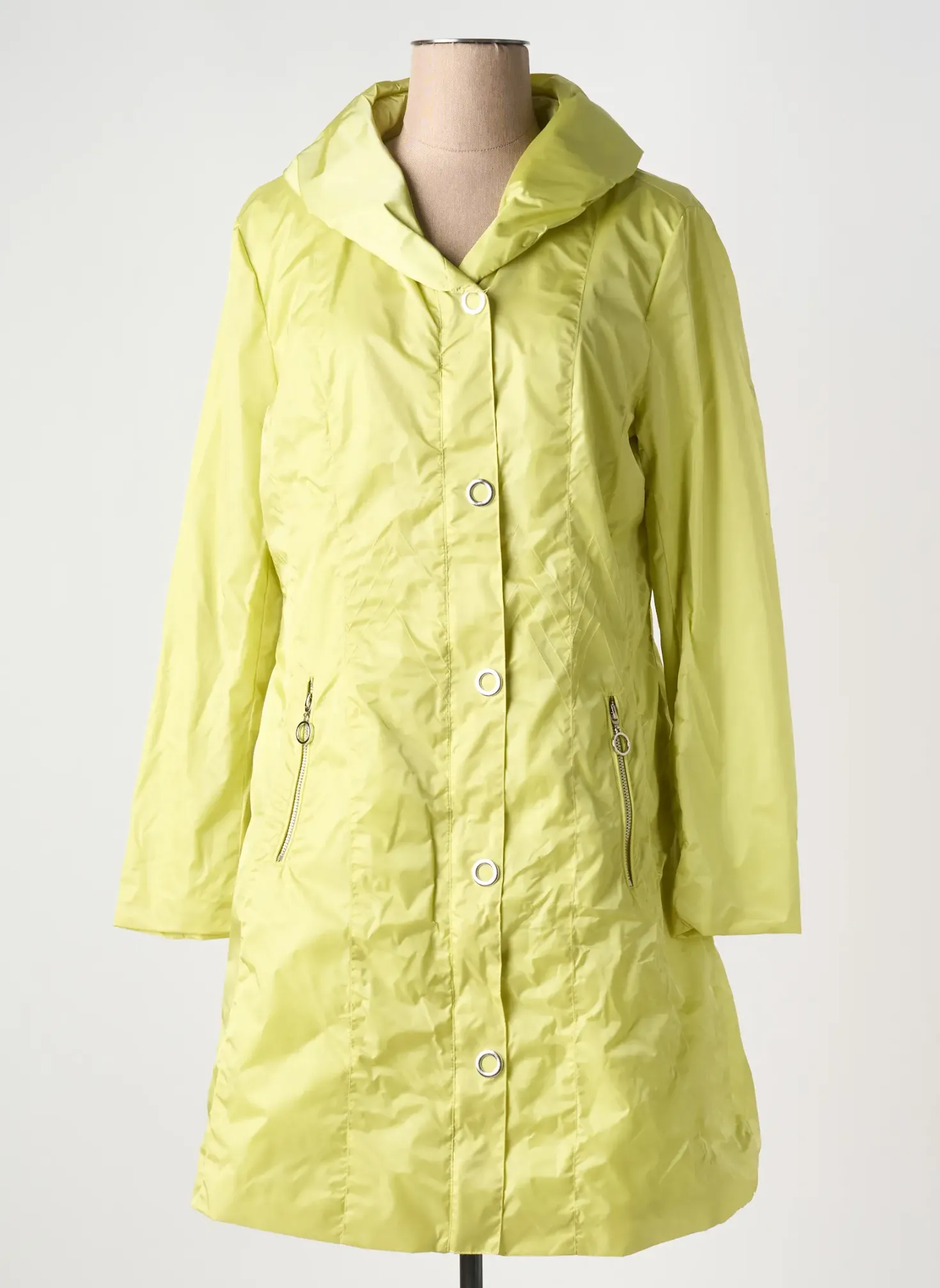 Parka Marble Vert Sans Capuche