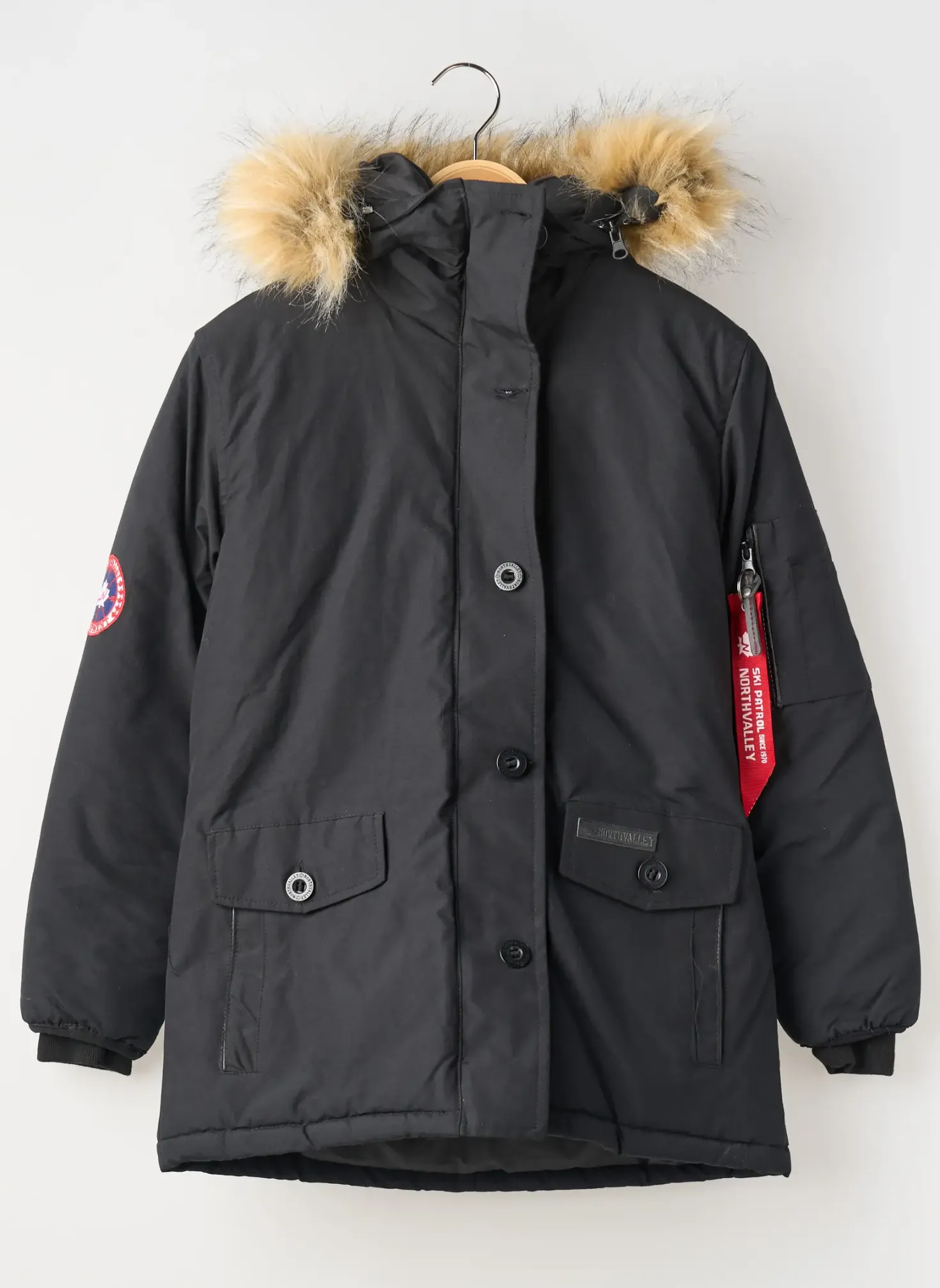 Parka North Valley Noir A Capuche