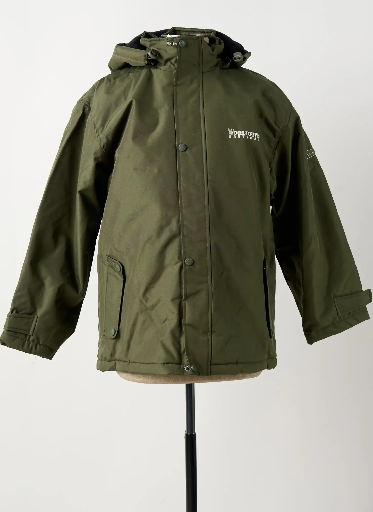 Parka Worldfive Vert A Capuche