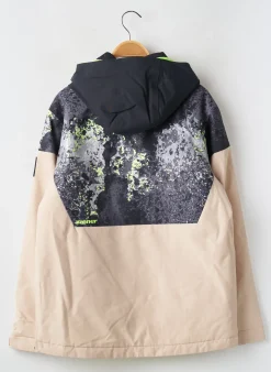 Parka Ziener Beige A Capuche
