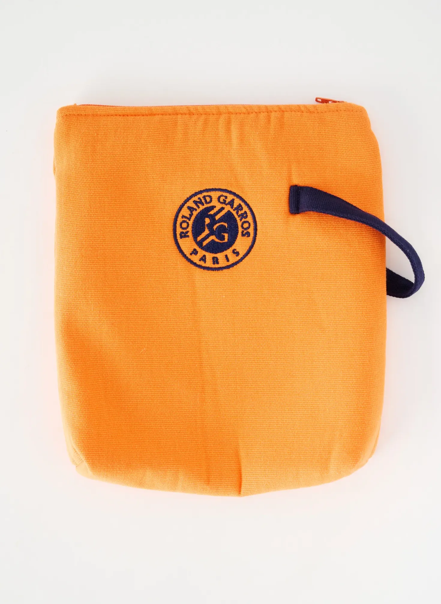 Pochette Carre Blanc Orange