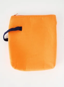 Pochette Carre Blanc Orange
