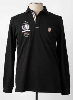 Polo Aristow Noir Manches Longues