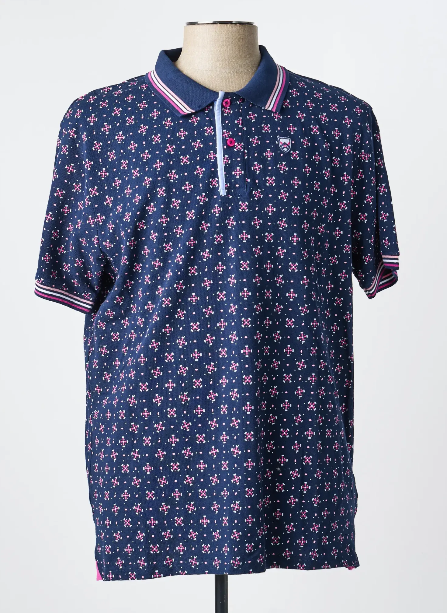 Polo Black Wellis Bleu Manches Courtes