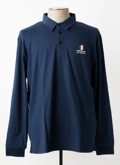 Polo Camberabero Bleu Manches Longues