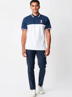 Polo Camberabero Bleu Manches Courtes