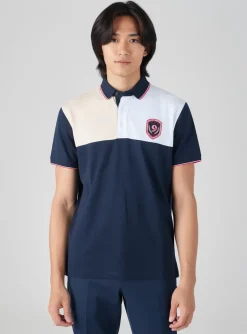 Polo Camberabero Bleu Manches Courtes