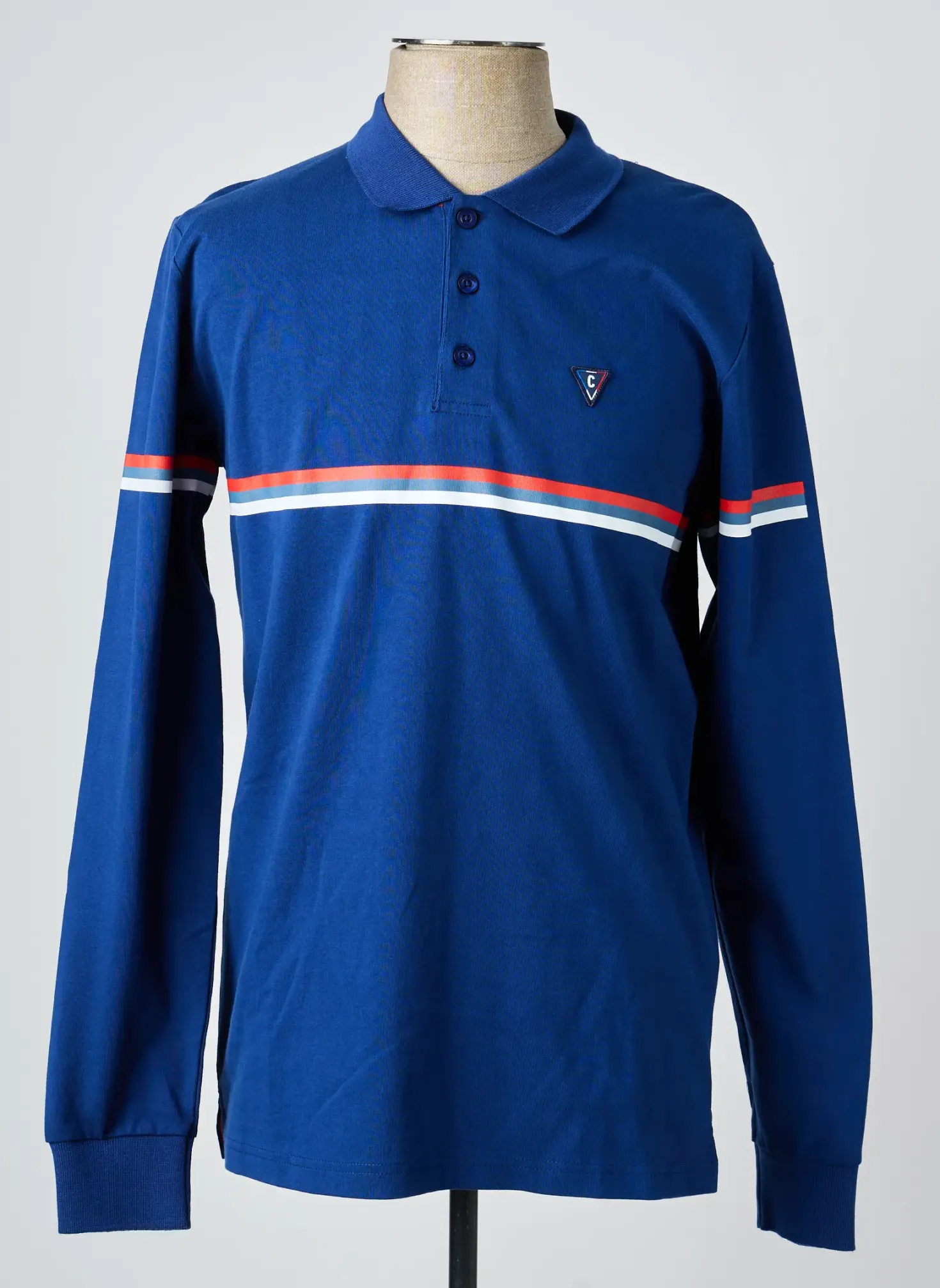 Polo Camberabero Bleu Manches Longues