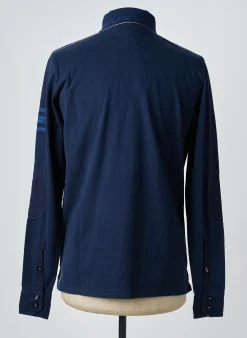 Polo Camberabero Bleu Manches Longues
