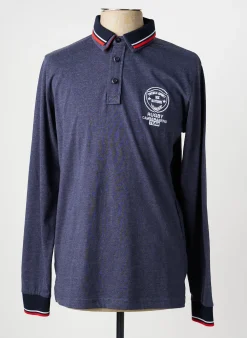 Polo Camberabero Bleu Manches Longues