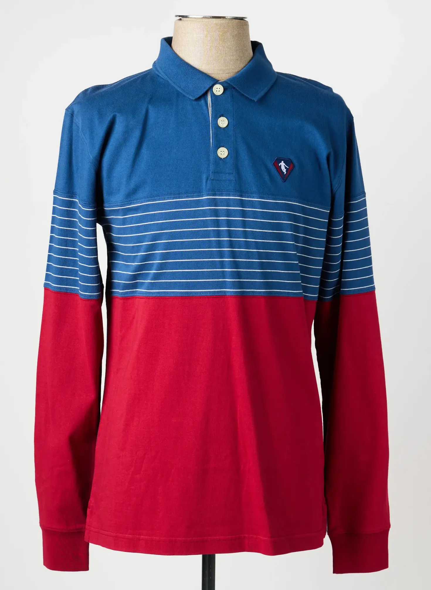 Polo Camberabero Bleu Manches Longues