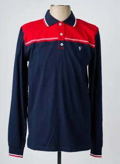Polo Camberabero Bleu Manches Longues