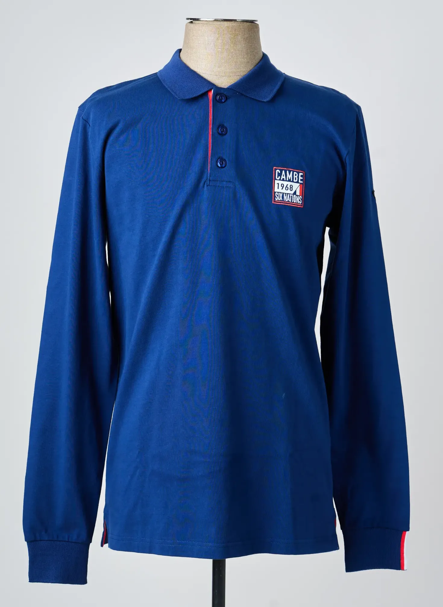 Polo Camberabero Bleu Manches Longues