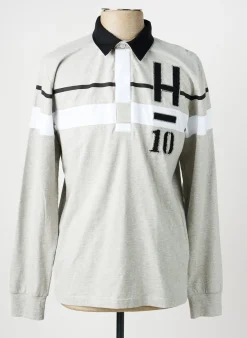 Polo Camberabero Gris Manches Longues