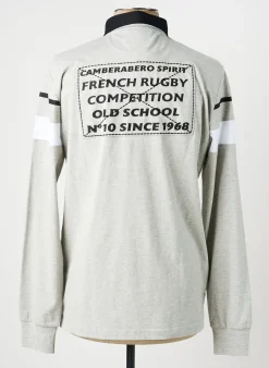 Polo Camberabero Gris Manches Longues