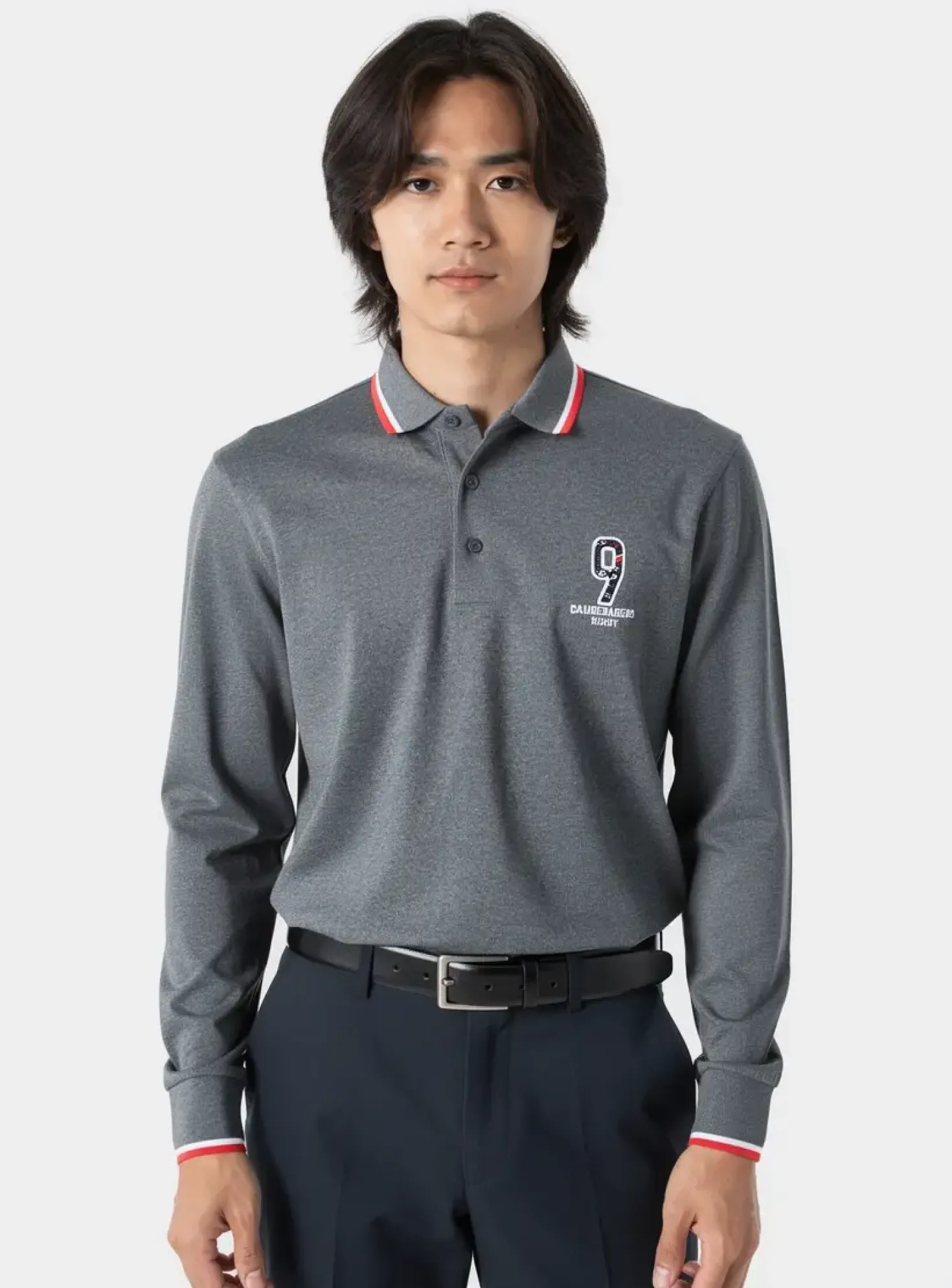 Polo Camberabero Gris Manches Longues