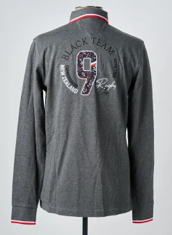 Polo Camberabero Gris Manches Longues