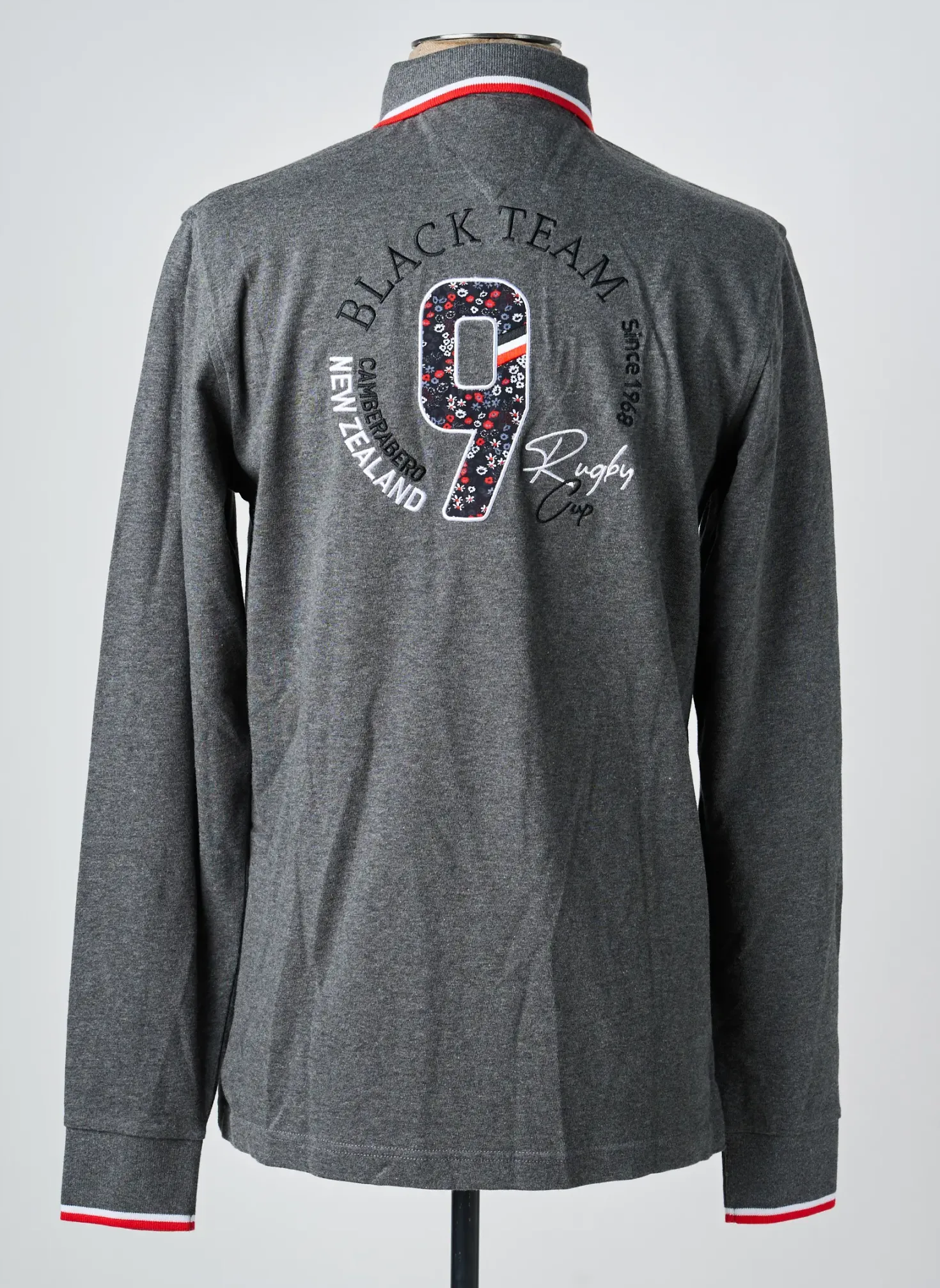 Polo Camberabero Gris Manches Longues