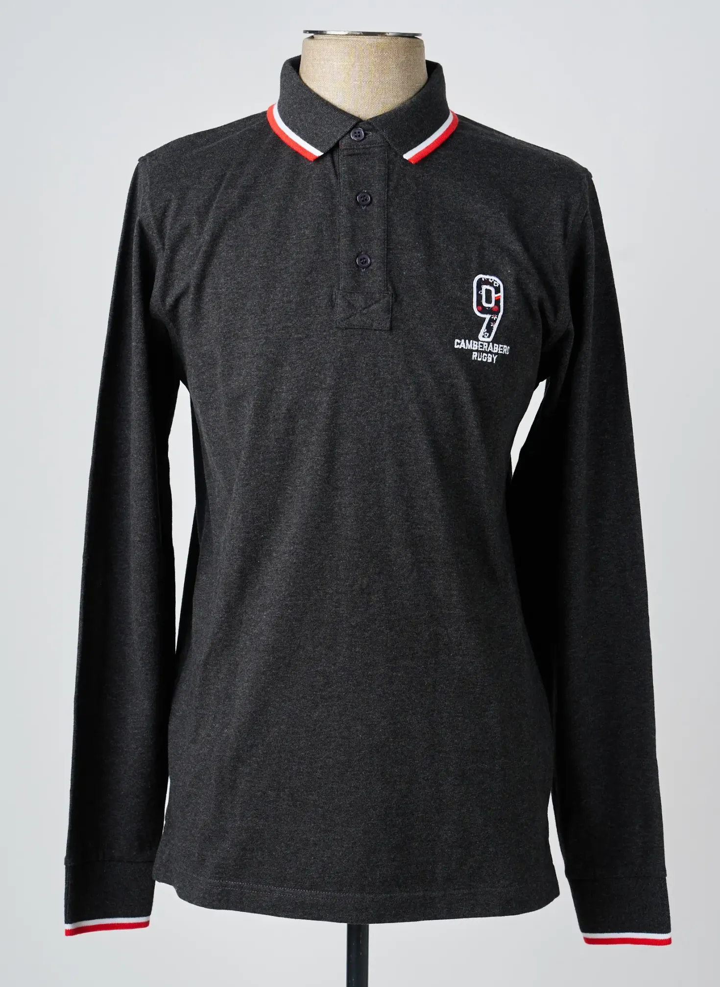 Polo Camberabero Gris Manches Longues