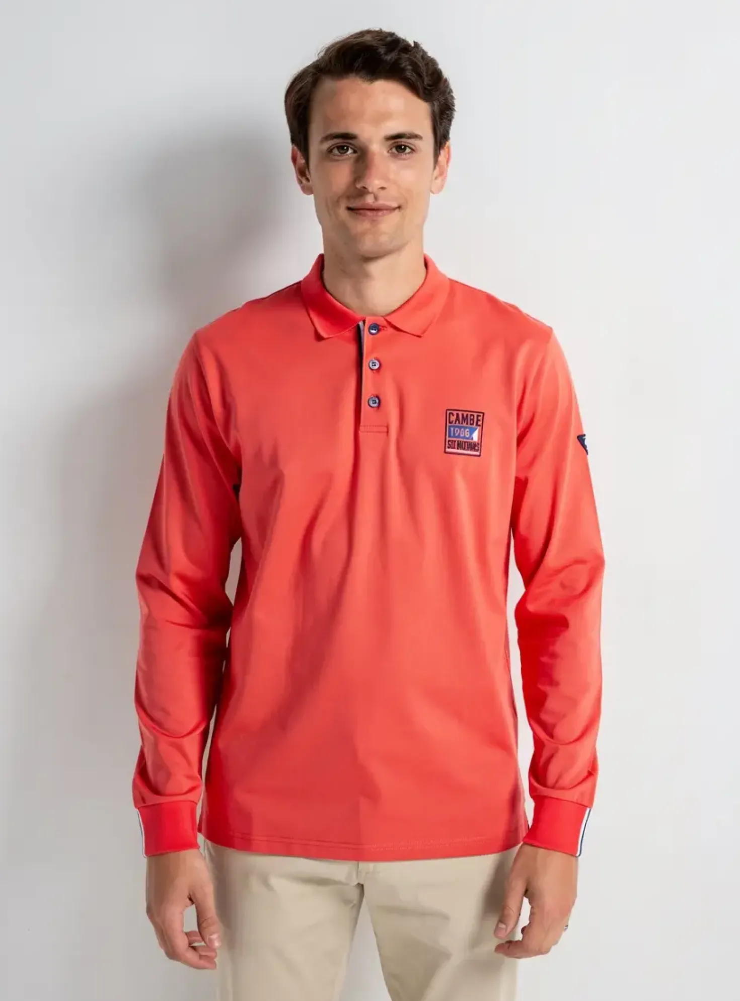 Polo Camberabero Rouge Manches Longues