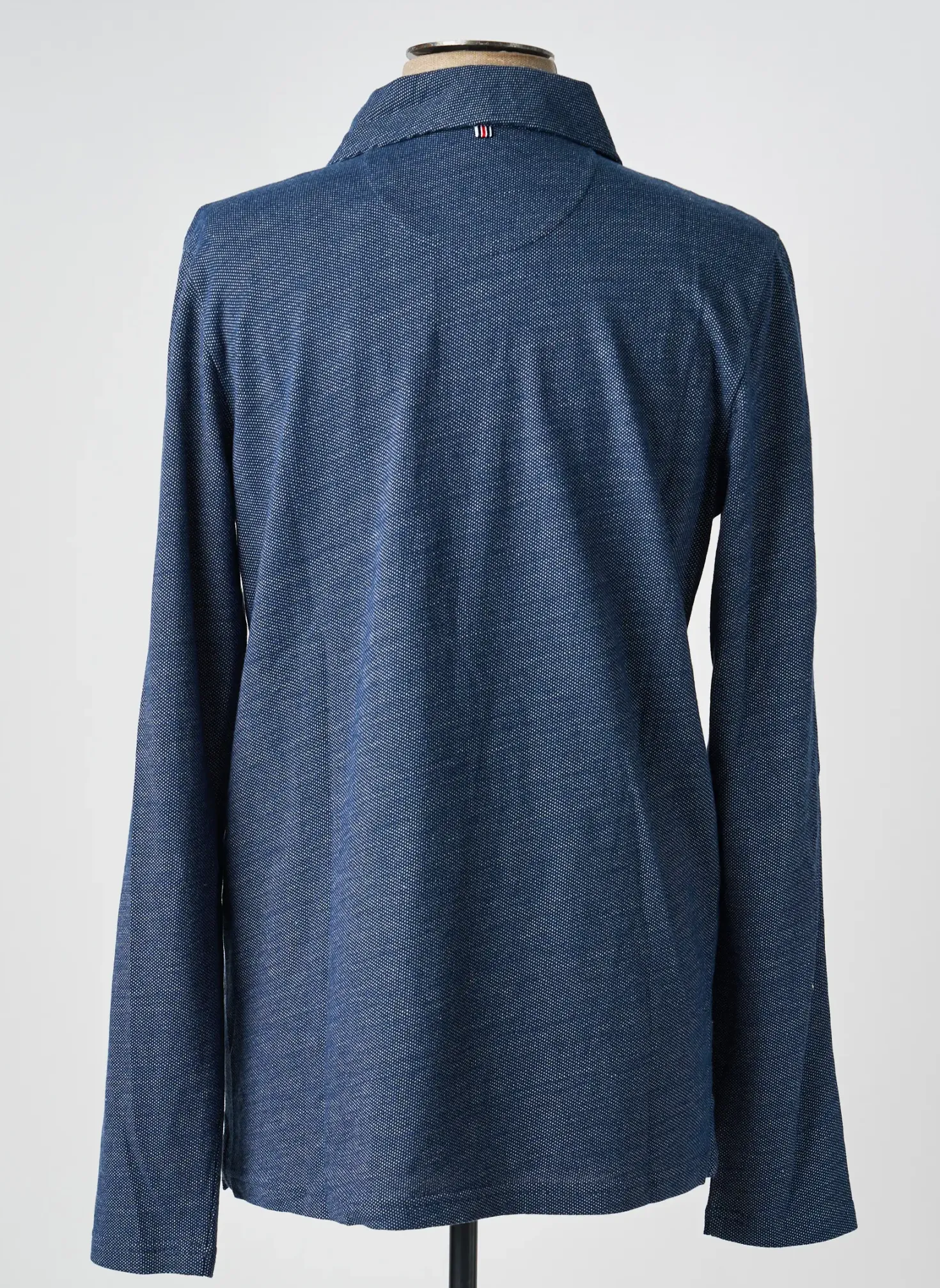 Polo Cambridge Bleu Manches Longues