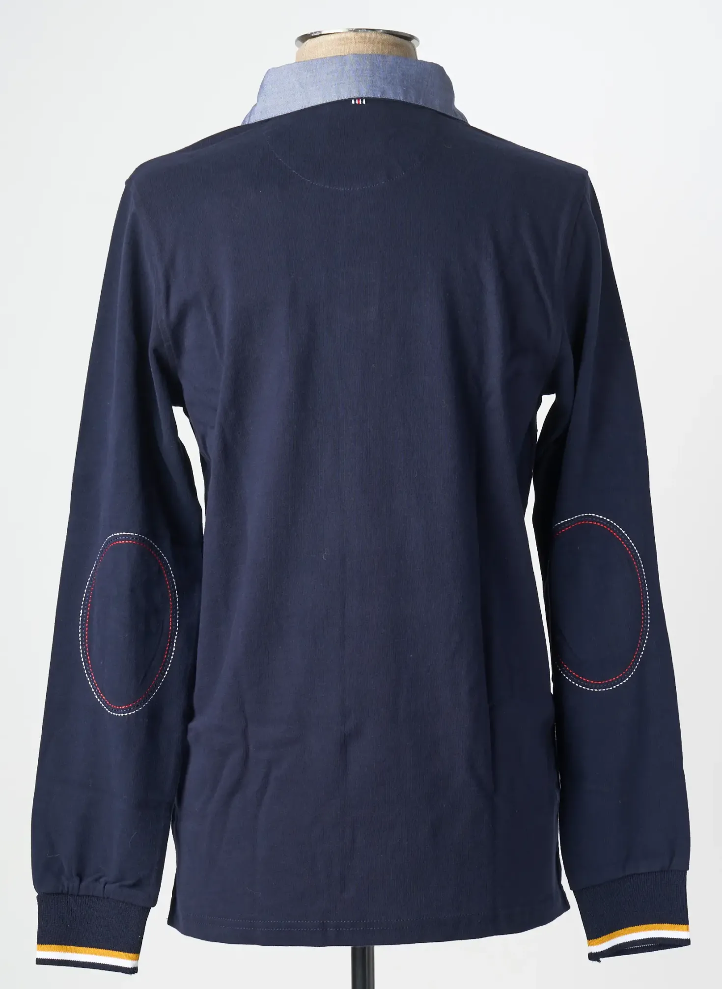 Polo Cambridge Bleu Manches Longues