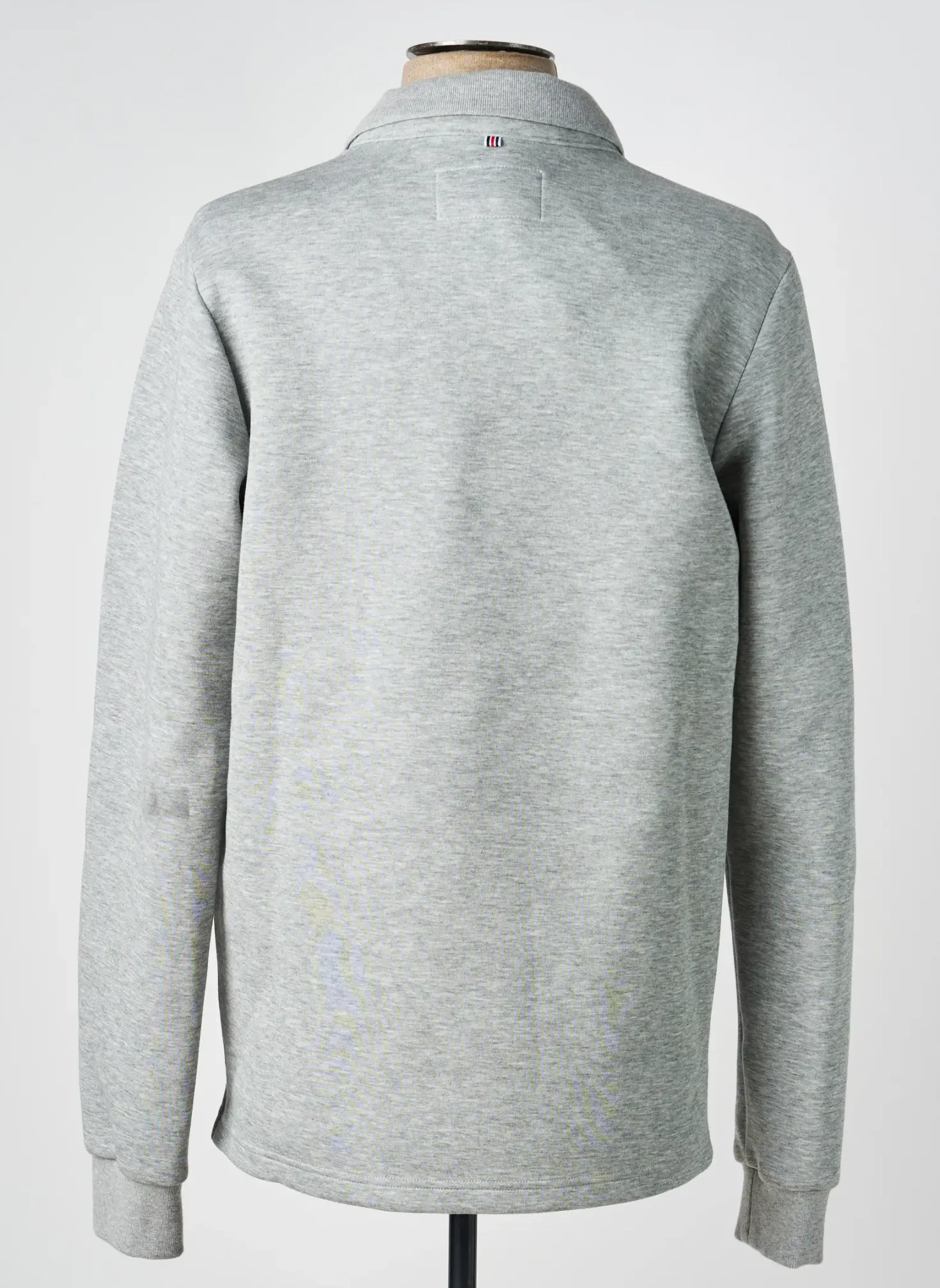 Polo Cambridge Gris Manches Longues