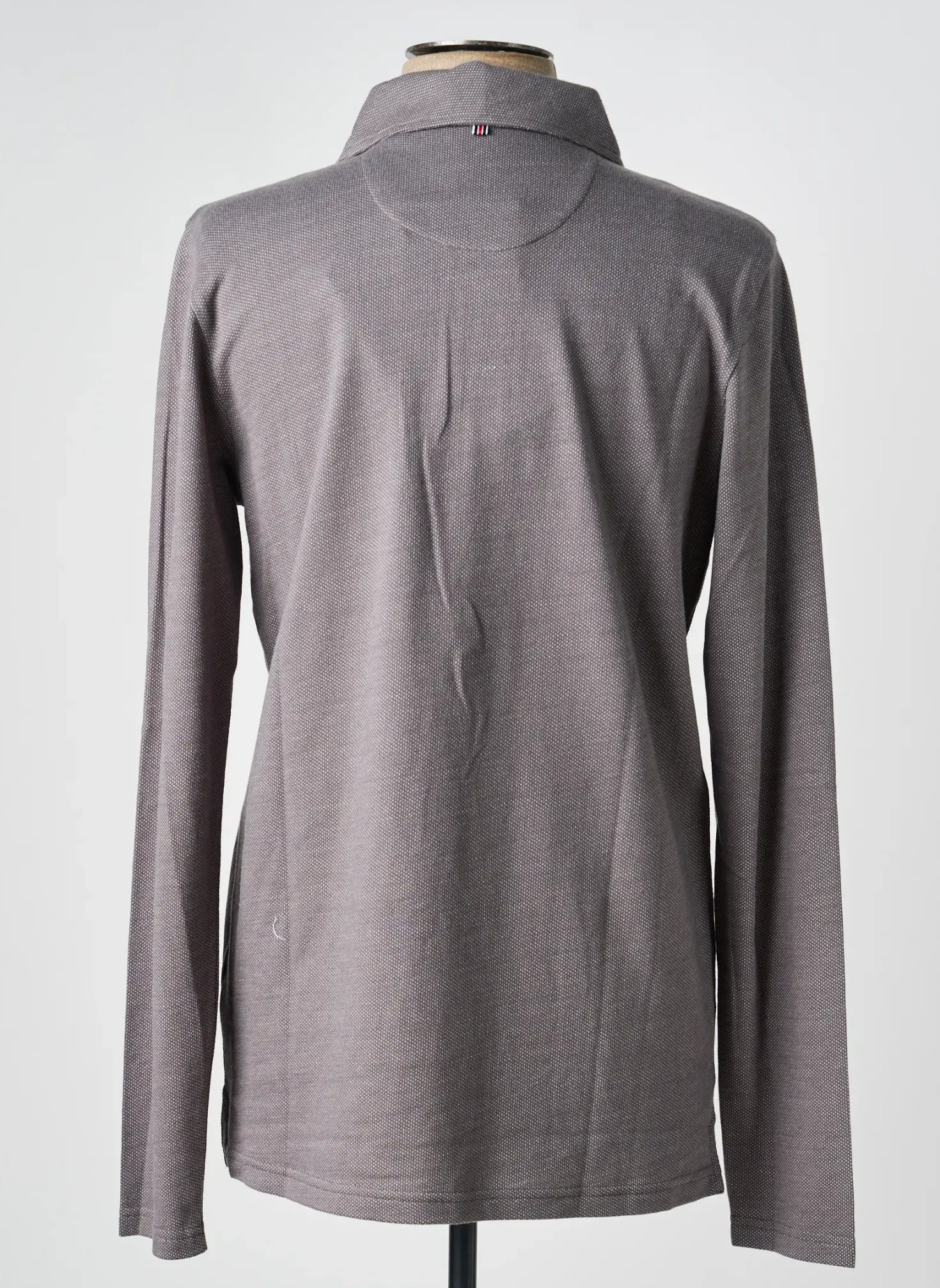 Polo Cambridge Gris Manches Longues