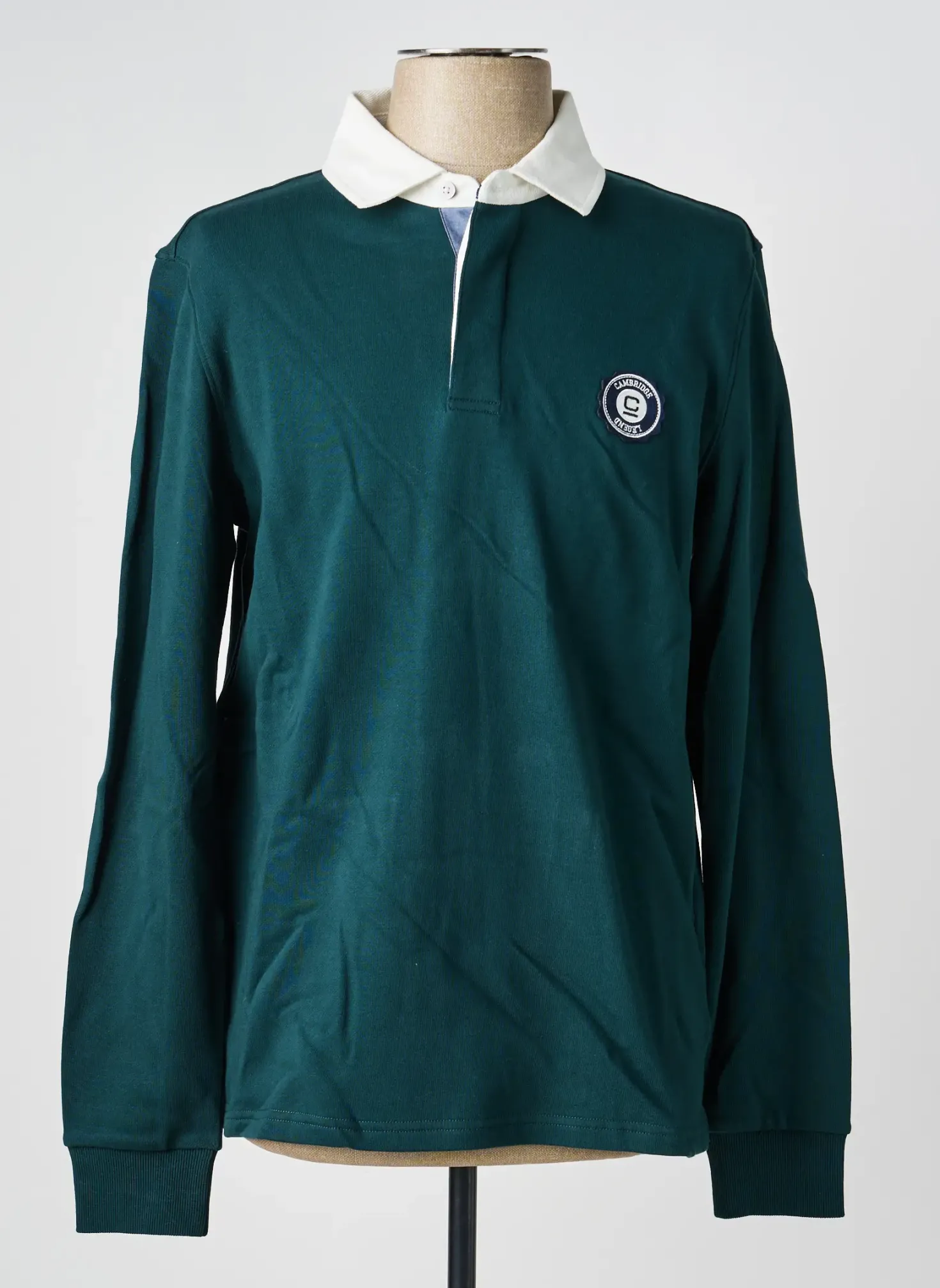 Polo Cambridge Vert Manches Longues