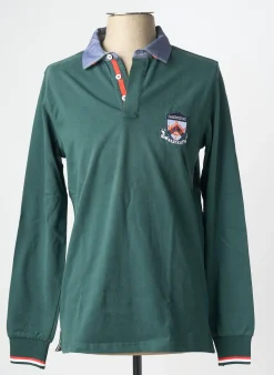 Polo Cambridge Vert Manches Longues