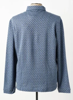 Polo Dario Beltran Bleu Manches Longues