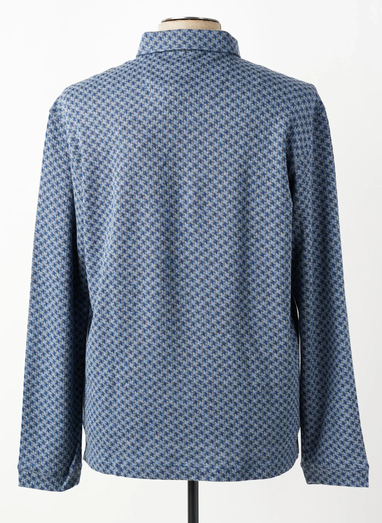 Polo Dario Beltran Bleu Manches Longues
