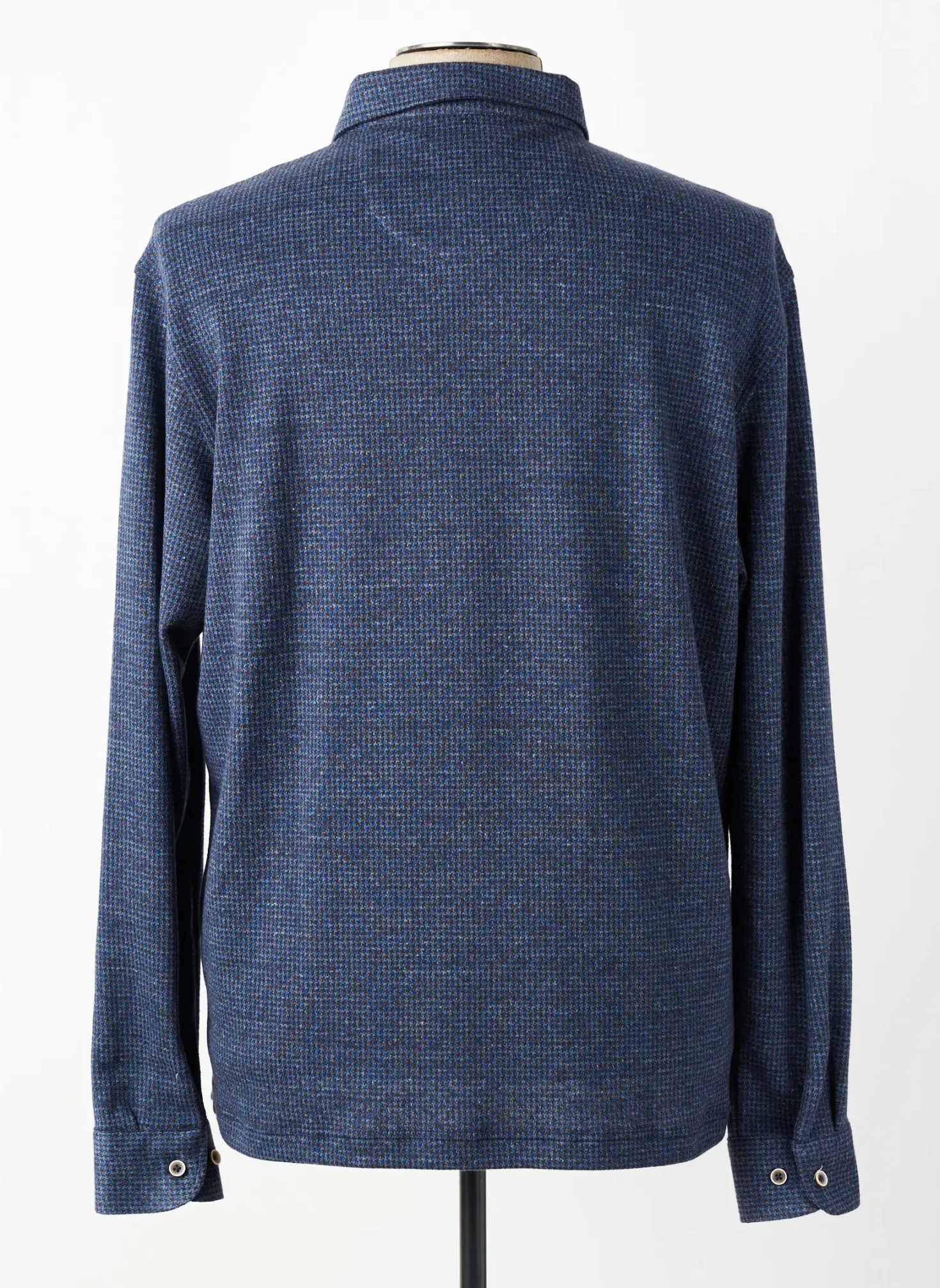 Polo Dario Beltran Bleu Manches Longues
