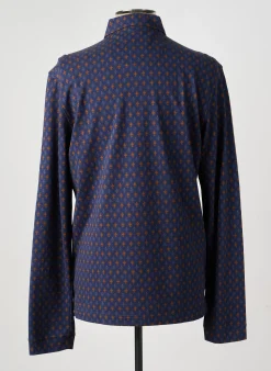 Polo Dario Beltran Bleu Manches Longues