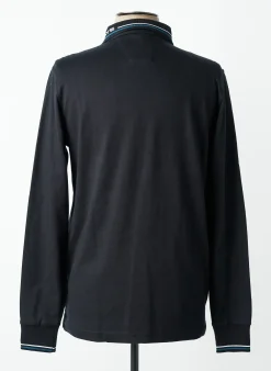 Polo Delahaye Noir Manches Longues