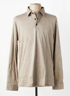 Polo Desoto Marron Manches Longues